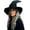 Black-1, variant on Adult Gray Wizard Hat Witch Large Sorcerer Costume Hats Accessory