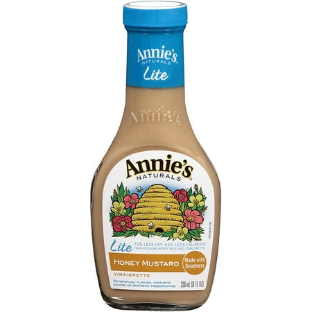 Annie's Naturals Lite Dressing Honey Mustard Vinaigrette, 8 Fl Oz