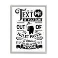 thumbnail image 5 of Stupell Industries Text For Toilet Paper Vintage Text Bathroom Sign Graphic Art Gray Framed Art Print Wall Art, Design by Lettered and Lined, 5 of 5
