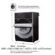 thumbnail image 2 of Front Loading Washing Machine Protective Cover - Waterproof, Dustproof (xl60x64x85cm) Black, 2 of 5