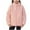 Pink, variant on Ashirexll Kids Stand Collar Fleece Jacket for 1-15 Years Solid Color Long Sleeve Zipper Pocket Lined Warm Casual Outwear
