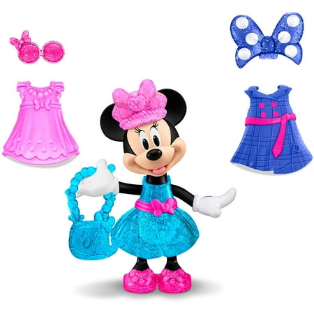 Fisher Price Snap Fisher-Price Disney Minnie, World Traveler Minnie, 5 Snap 'n Pose Minnie doll By FisherPrice ()