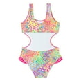 thumbnail image 3 of BULLPIANO Girls Swimsuits One-Piece Bathing Suits Beach Sport Summer Swimwear 5-14 Years, 3 of 6