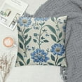 thumbnail image 2 of MLJA Blue Floral Block Print Pillow Covers Light Blue Green Chinoiserie Flowers Birds Decorative Pillows Outdoor Farmhouse Cushion Case Pillowcase for Sofa Bed Room Decor, 2 of 5