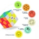 thumbnail image 2 of Paquete de 4 rompecabezas en 3D, juego de juguetes para enigmas: cubo de velocidad 3x3x3/bola mágica de arcoíris/cubo mágico de laberinto 3d/cubo de serpiente mágico; Juegos de, 2 of 5