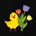 thumbnail image 2 of CafePress - Chick With Tulips Maternity T Shirt - Maternity Dark T-Shirt, 2 of 3