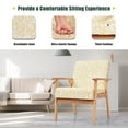 thumbnail image 5 of Costway Modern Accent Armchair Upholstered Lounge Chair w/Rubber Wood Leg Yellow Floral, 5 of 11