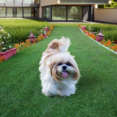 Jaxpety Garden Artificial Grass Turf 2 PCS 13 ft x 3.3ft Synthetic Grass Mat Soft Pet Rug Lead-Free Fake Grass Outdoor