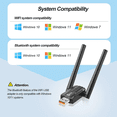 thumbnail image 4 of Usb Wifi 6 Bluetooth 5.4, Compatible Con Windows 11/10 Lab.G, Negro, 4 of 5