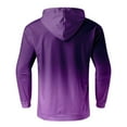 thumbnail image 3 of VBARHMQRT Vintage Sweatshirt Male Gradient Hooded Long Sleeve Sweatshirt Athleisure Sweatshirt, 3 of 5