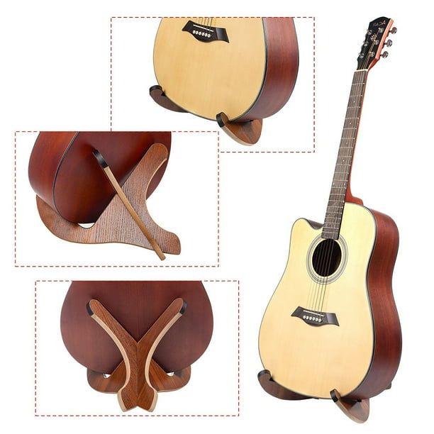 Peroptimist Guitar Stand, Universal Wooden Guitar Stand Acoustic Guitar