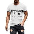 thumbnail image 2 of Styesk T-Shirts pour Homme T-Shirt à Lettres Imprimées Col Rond Manches Courtes Haut à Manches Courtes Col Rond/chemise, 2 of 9