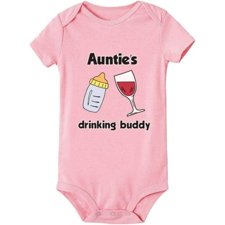 

Auntie s Drinking Buddy Infant Toddler Climbing Bodysuit Long Sleeves s Jumpsuit
