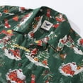 thumbnail image 2 of YIUME Men's Hawaiian Shirt A Christmas Eve Snow Print Cotton Camp collar Short Sleeve Aloha Shirt, 2 of 8