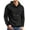 Black, variant on COOFANDY Mens Hooded Sweatshirt Long Sleeve Solid Quilted Knit Hoodie Pullover Hoodies