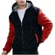 thumbnail image 2 of Ceisia Men's Color-Block Fleece-Lined Zip-Up Hooded Jacket for Casual & Winter Wear Blue XL Gifts, 2 of 7