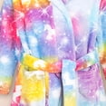 thumbnail image 5 of Karoyedx Bathrobes for Toddler Girls Boys Fleece Robe Girls Hooded Bathrobe Toddlers Soft Fuzzy Robe for Kids Multicolour Size,6-7 Years, 5 of 7