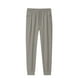 thumbnail image 1 of Pantalones largos de verano para hombre, de color liso, con bolsillos y cordón., 1 of 2
