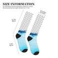 thumbnail image 2 of Lsque Crystal Clear Water Splash Pattern Sport Compression Socks for Men & Women 15-20 mmHg Knee High Nurse Pregnant Running Medical and Travel Athletic, 2 of 6