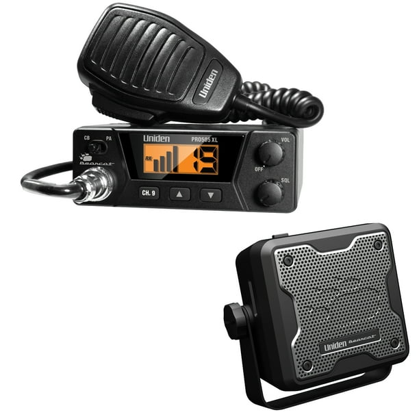 Uniden PRO505XL 40Channel Bearcat Compact CB Radio & BC15 Accessory CB