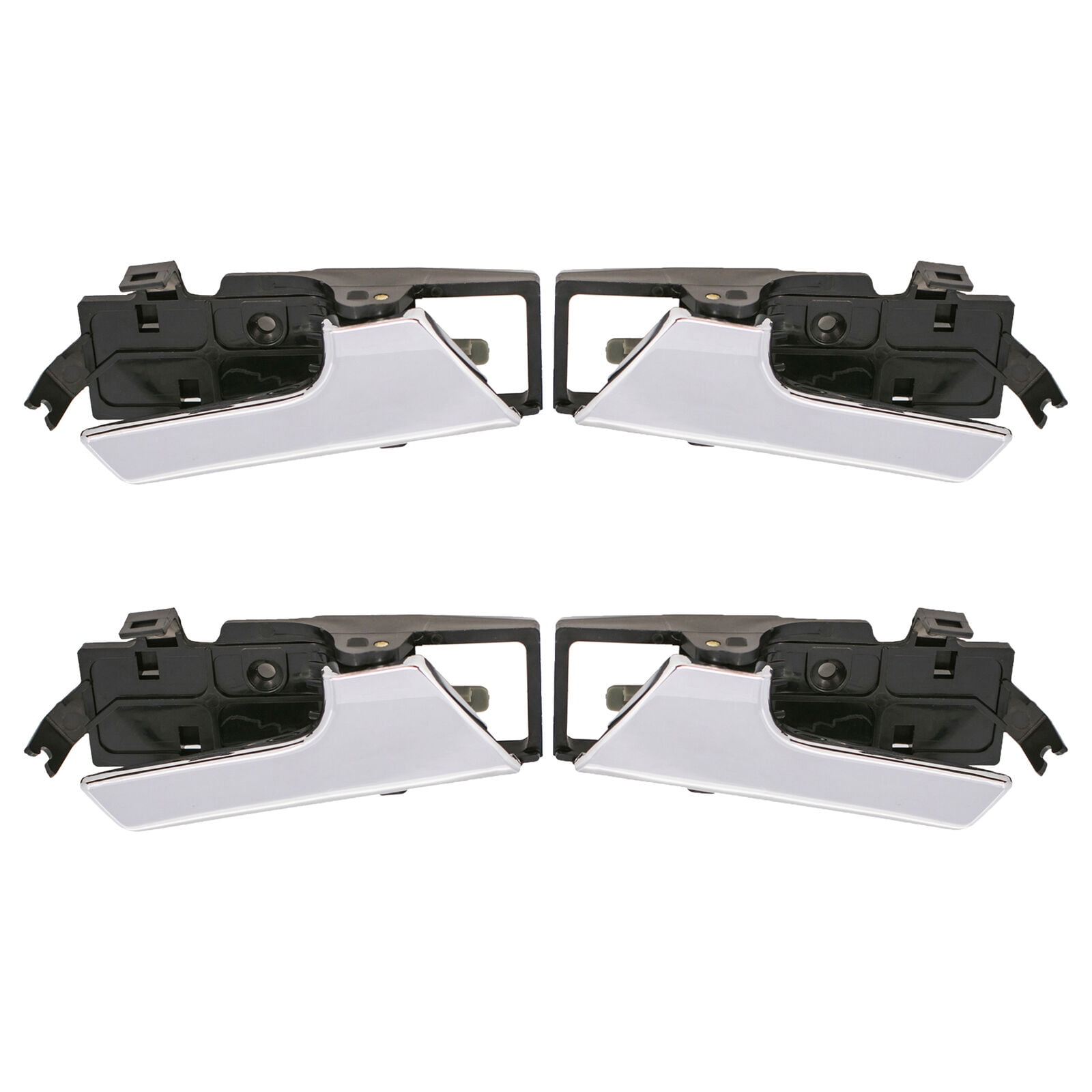 DEAL New 2pcs Left+Right Side Front or Rear Black/Chrome Lever Interior Door Handles Replacement Kit Pair Fit 07-11 Chevy Aveo Sedan 09-11 Aveo5 Hatchback 09-10 Pontiac G3 09 Wave 