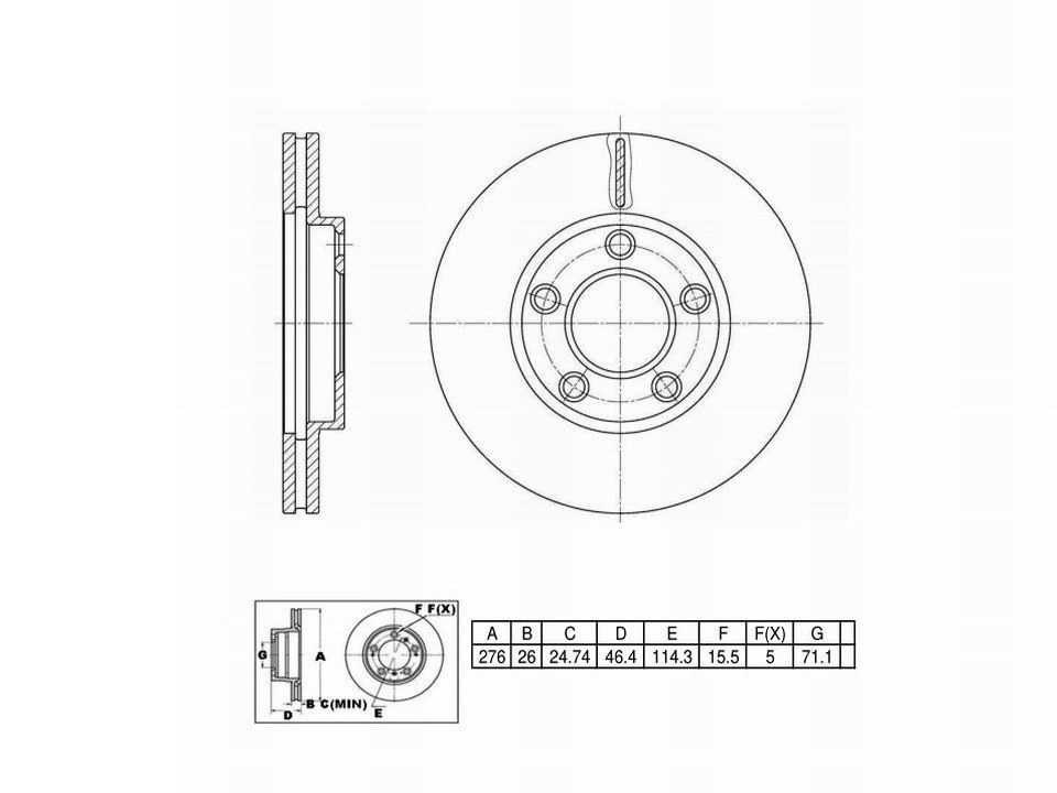 Winstop Brake Kits, Front WSK406, Ford Mustang 2004-1999