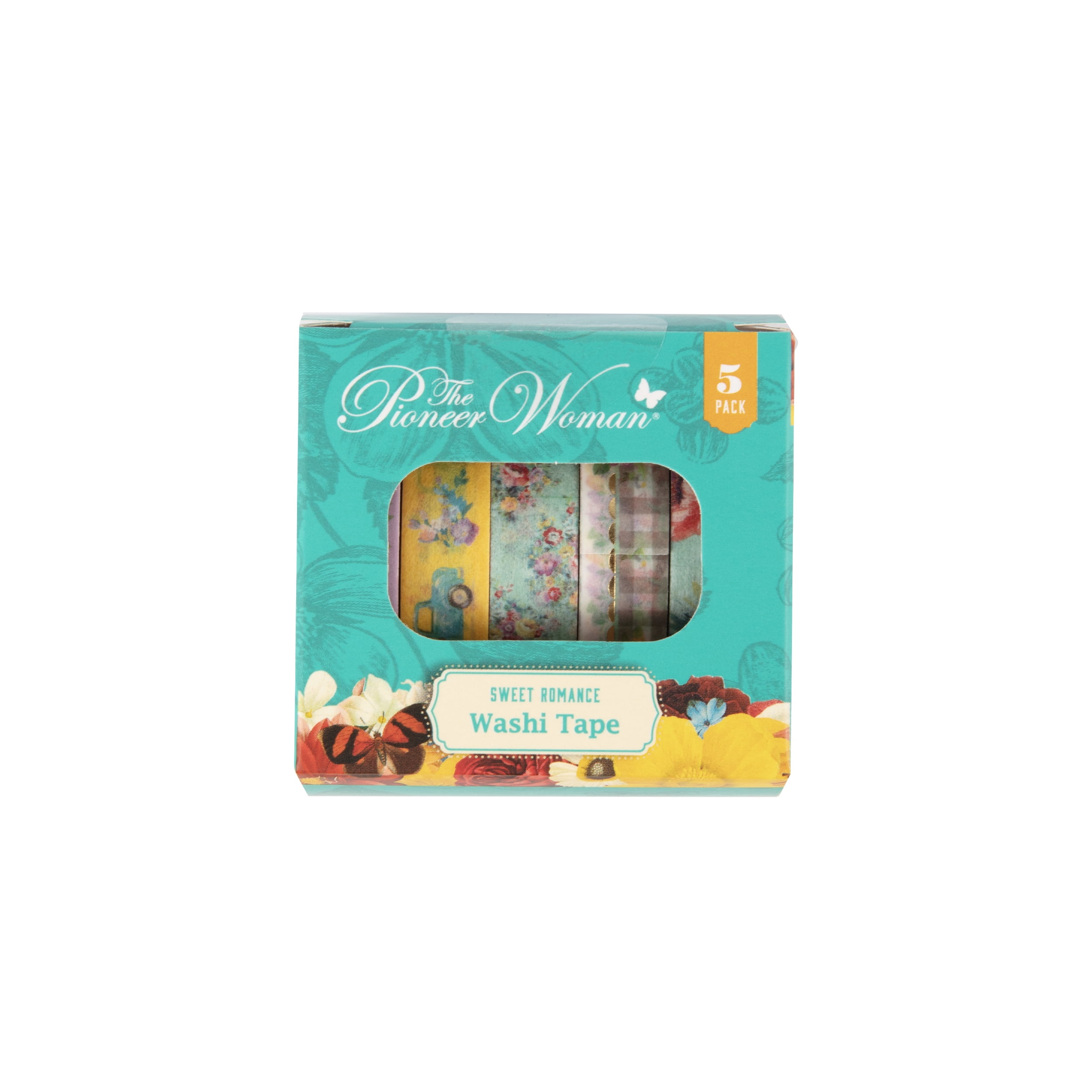 The Pioneer Woman Sweet Romance 5-Piece Washi Tape Set