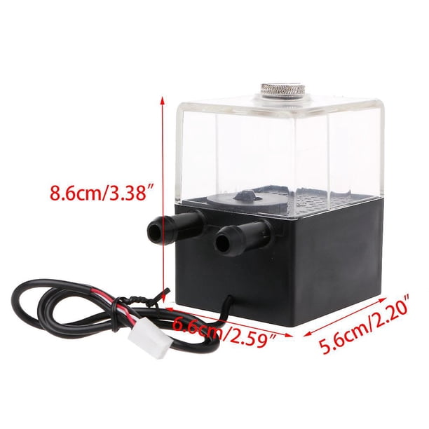 3 Pequeña mini bomba de agua sumergible de 12 voltios para acampar Diy Swamp Cooler Pc Cpu