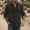 Black, variant on Men's Retro Utility Long Sleeve Button-Down Shirt, Hidden Zipper Pocket Casual Top, Rugged Outdoor Street Adventure Male Apparel Khaki XXL