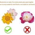 thumbnail image 3 of 40 Stück Transparentes Lesezeichen, Getrocknete Blumen, DIY Hausgemachte Glaswaren-Aufkleber Bookmark, Klare Florale Maker für Kinder Heim Schule Buch, 3 of 7