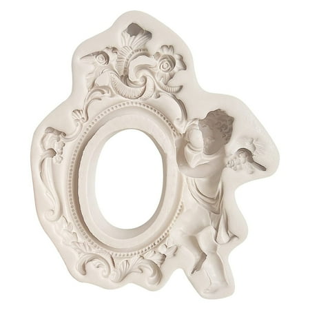 

HIABIO for Creative Silicone Molds Angel Frame Shaped Cake Moulds Chocolate Mould Baking Pans Microwave Heat Resistant Baking M