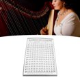 thumbnail image 1 of Tabla De Acordes De Arpa, Papel Recubierto Transparente Fácil De Entender Tabla De Práctica De Acordes De Arpa Confiable Para Tocar, 1 of 7