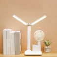 thumbnail image 6 of Wovilon Double Head Lighting Led Rechargeable Desk Lamp Eye Protection Learning Children'S Radio Lamp Bedroom Bedside Lamp, 6 of 9