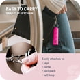thumbnail image 6 of SABRE Fast Flip Top Pepper Gel with Snap-Clip Keychain, Pink, 1 Ct, New, Pocket Pepper Sprays, 6 of 11