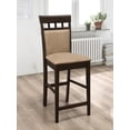 thumbnail image 2 of Bowery Hill Upholstered Microfiber Counter Height Stools in Tan (Set of 2), 2 of 9