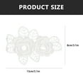 thumbnail image 2 of STRANDCHIC 12Pcs White Floral Iron-On Patches for Jeans Polyester Embroidery Appliques for Clothing and Accessories, 2 of 8