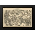 thumbnail image 2 of King 18x13 Black Modern Framed Museum Art Print Titled - Western States with Territories Mining Districts, 2 of 5