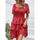 thumbnail image 2 of Vestido PRETTYGARDEN 2025 Floral de Verano con Escote Cuadrado Talla L Grande, 2 of 7