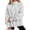 Gray #015, variant on Mock Neck Sweatshirt Women Oversized Turtleneck Pullover Long Sleeve Casual Drop Shoulder Tops Fleece Sweater with Thumb Hole XL