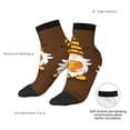 thumbnail image 6 of Pofeuu Gnomes With Honey Print 30cm Socks, Adult Running Hiking Socks for Youth and Adult, 6 of 7