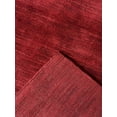 thumbnail image 6 of Rugsotic Carpets Hand Knotted Wool Area Rug 3'x5' Dark Red Solid Rectangle Indoor Rug for Living Room, Bedroom Antimicrobial L00111, 6 of 7