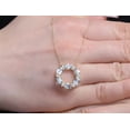 thumbnail image 3 of Aquamarine Necklace 14K Solid Gold Handmade Minimalist Necklace., 3 of 8