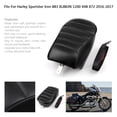 thumbnail image 3 of Black Rear Passenger Pillion Seat For Sportster Iron 883 XL883N 2016-2019, 3 of 5
