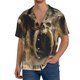 thumbnail image 1 of Fotbe Ancient Skull Cave Landscape Camisa Estampada de Manga Corta para Hombre, Casual de Verano, Estilo Playero, Sin Arrugas-XX-Large, 1 of 5