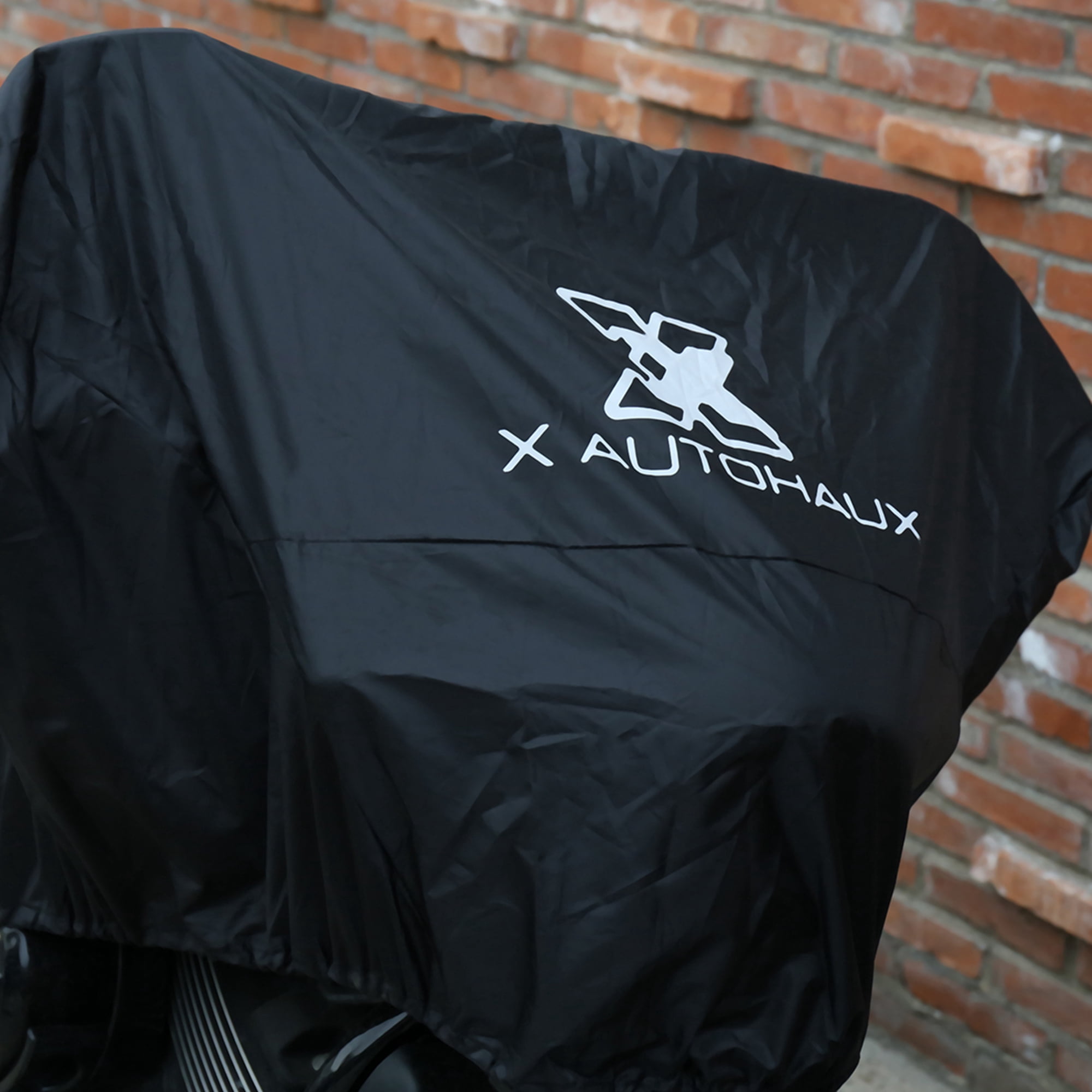 Unique Bargains 210T Motorcycle Half Cover Outdoor Waterproof Rain Dust UV Protector XL