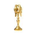 thumbnail image 2 of Adorno de loro para pareja, escultura decorativa, figura creativa y moderna de loro. oro 87x85x27cm, 2 of 9