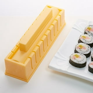 Yesbay Home Kitchen Bamboo Sushi Rolling Maker Mat Rice Paddle DIY Roller  Mold Tools-Random 