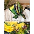 thumbnail image 4 of 100% Mulberry Silk Scarf for Women Hair Lightweight Square Neckerchief Wrap For Head Scarves 21", 4 of 10