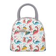 thumbnail image 1 of Gaeub Dinosaur Lunch Bag Water-Resistant, Leakproof, Durable, with Spacious Main Compartment and Front Pocket, for School, Work, Picnic, Outdoor Use-One Size, 1 of 6