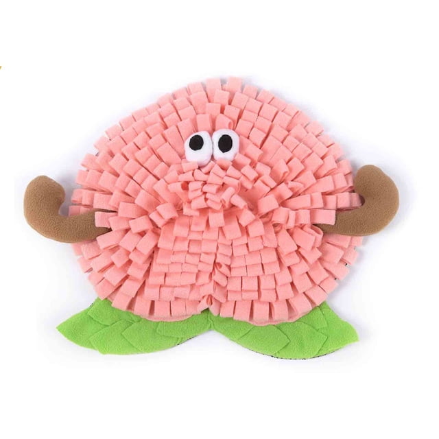 Yonrjhukm - Alfombrilla para olfatear con forma de pera, limón, sandía y melocotón para mascotas, manta de juego para olfatear comida lenta con forma de conejo y perro
